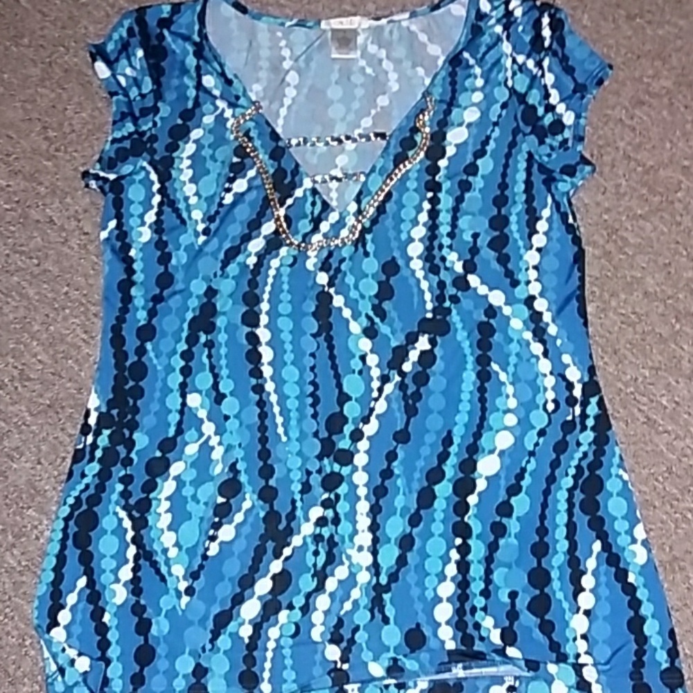Cache blue shirt